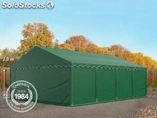 5x8m PVC Storage Tent / Shelter w. Groundbar, dark green