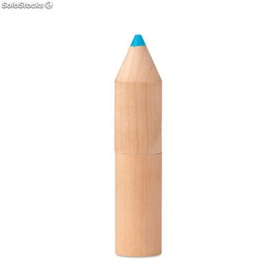 6 crayons dans un étui en bois bois MIMO9875-40