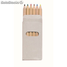 6 lápices de colores en caja multicolour MOKC2478-99