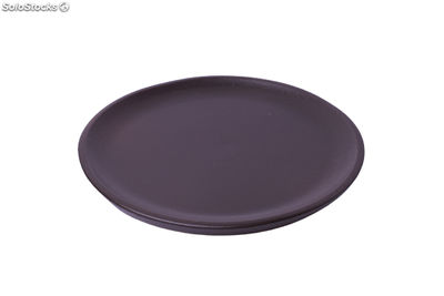 6 platos planos profesionales de cerámica refractaria gres vulcano 22x1&#39;8cm