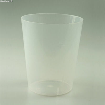 600 vasos caña PP 300ml transparentes