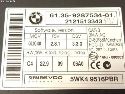 6051046 modulo electronico / 61359287534 / para bmw X5 (E70) xDrive40d - Foto 4