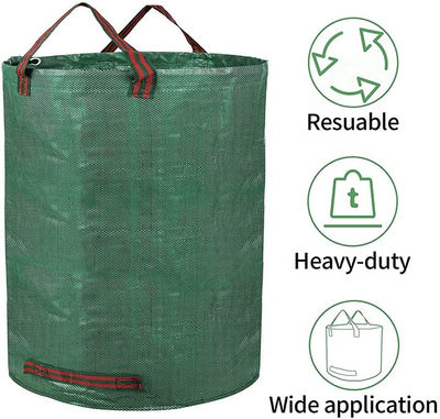 60L 120L 272L Foldable Reusable Plastic Gardening Collapsable Leaf Garbage - Foto 2