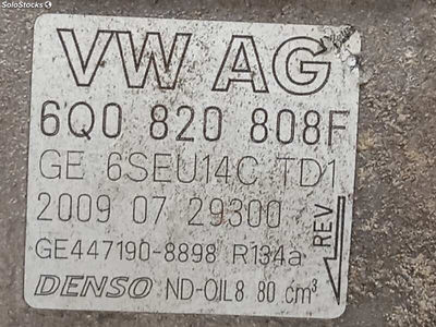 6658599 compresor aire acondicionado / 6Q0820808F / 6SEU14C / para volkswagen po - Foto 5