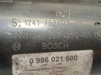 6905747 motor arranque / 12417521123 / 0986021500 / para bmw serie 5 berlina (E6 - Foto 5