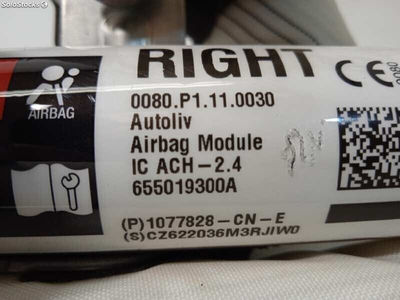6966945 airbag cortina delantero derecho / 1077828CNE / 655019300A / para tesla - Foto 4