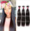 6A Brésilienne Vierge Droite Remy Cheveux 3 Pcs Lot 8 &amp;quot;~ 32&amp;quot; en Stock, Non Trans - 1