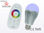 6w rgb color led globe bulb, with remote control, e27 - Foto 2