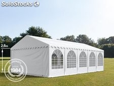 6x10m 2.6m Sides PVC Marquee / Party Tent w. Groundbar, white