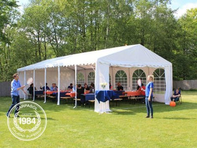 6x12m 2.6m Sides PVC Marquee / Party Tent w. Groundbar, red-white - Foto 2