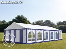 6x12m PVC Marquee / Party Tent w. Groundbar, blue-white