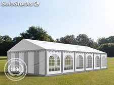 6x12m PVC Marquee / Party Tent w. Groundbar, grey-white