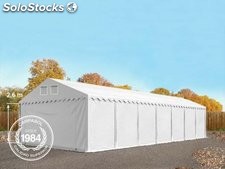 6x14m 2.6m Sides PVC Storage Tent / Shelter w. Groundbar, white