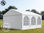 6x6m 2.6m Sides PVC Marquee / Party Tent w. Groundbar, fire resistant white - 1
