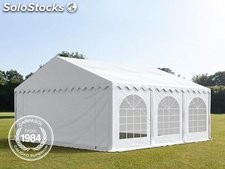 6x6m PVC Marquee / Party Tent w. Groundbar, white