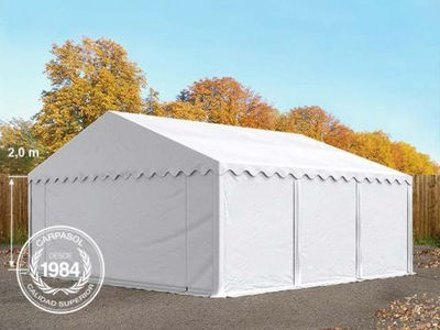 6x6m PVC Storage Tent / Shelter w. Groundbar, white