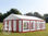 6x8m PVC Marquee / Party Tent w. Groundbar, red-white - 1