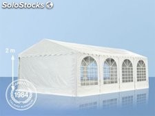 6x8m PVC Marquee / Party Tent w. Groundbar, white