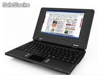 7&quot;umpc/mini netbook notebool laptop android2.2 regalos 256m 4g wifi rj15 wince6