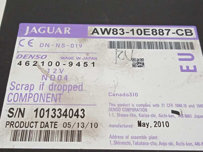 7104490 sistema DVD / AW8310E887CB / 4621009451 / C2P20205 para jaguar xf 3.0 V6 - Foto 5