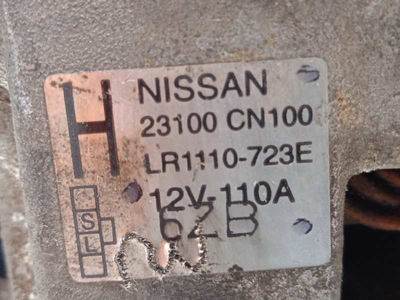 7184506 alternador / 23100CN100 / LR110723E / para nissan murano (Z50) Básico - Foto 4