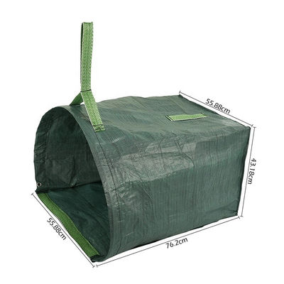 72 Gallons Reusable Garden Waste Bag Leaf Bag Waterproof Lawn Trash Container