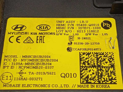 7216725 modulo electronico / 95400Q0010 / para hyundai I20´20 ( BC3/BI3DESDE 08/ - Foto 4