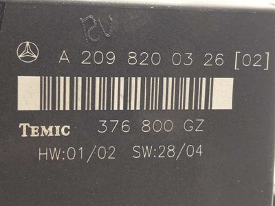 7272564 modulo electronico / A2098200326 / para mercedes clase clk (W209) coupe - Foto 4