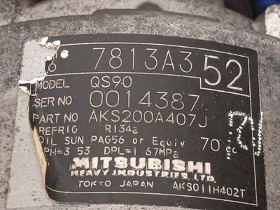 7310175 compresor aire acondicionado / 7813A352 / para mitsubishi asx (GA0W) 1.8 - Foto 4