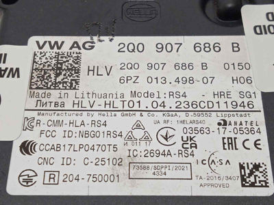 7356681 modulo electronico / 2Q0907686B / para volkswagen arteon (3H8) 2.0 ltr t - Foto 3
