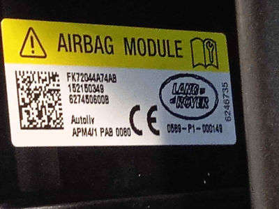 7389476 kit airbag / LR076719 / FK72044A74AB / FK72043B13CE8PVJ para land rover - Foto 5