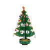 740190 Árbol de Navidad Decoración navideña base caja de música y madera 25x20cm