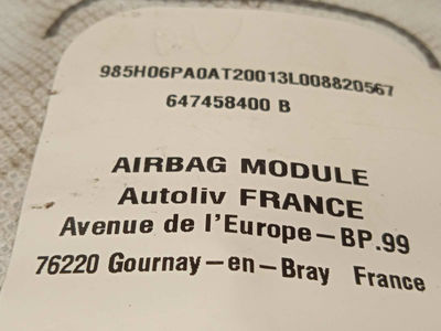 7465126 airbag lateral derecho / 985H06PA0A / para nissan juke (F16) * - Foto 4