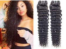&quot;7A Virgin Indian Deep Curly Hair Extension 4 Pcs Indian Virgin Hair Deep Curly
