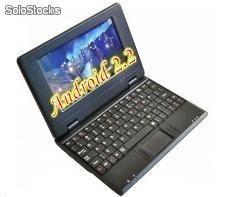 7pul mini netbook notebook laptop android2.2 wm8650 800Mhz 256m 4g wifi