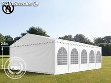 7x10m 2.6m Sides PVC Marquee / Party Tent w. Groundbar, fire resistant white