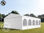 7x10m 2.6m Sides PVC Marquee / Party Tent w. Groundbar, fire resistant white - 1