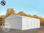7x10m 2.6m Sides PVC Storage Tent / Shelter w. Groundbar, fire resistant white - 1