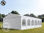 7x12m 2.6m Sides PVC Marquee / Party Tent w. Groundbar, fire resistant white - 1
