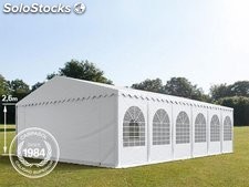 7x12m 2.6m Sides PVC Marquee / Party Tent w. Groundbar, white