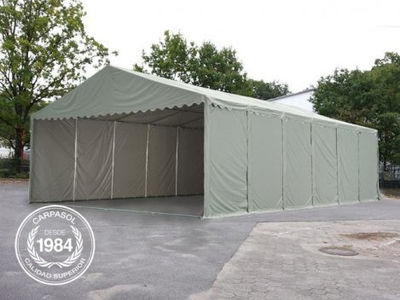 7x20m 2.6m Sides PVC Storage Tent / Shelter w. Groundbar, fire resistant white - Foto 2