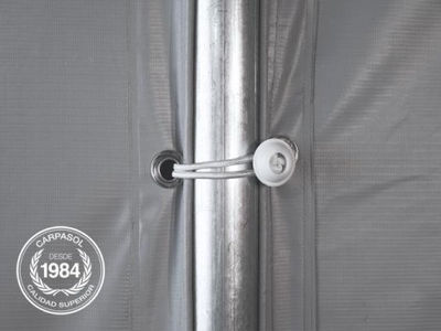 7x22m 2.6m Sides PVC Storage Tent / Shelter w. Groundbar, fire resistant white - Foto 5