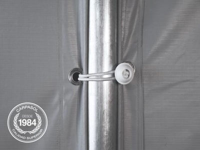7x36m 2.6m Sides PVC Storage Tent / Shelter w. Groundbar, fire resistant white - Foto 5