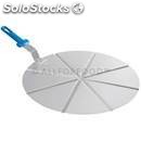 8-slice pizza tray - aluminium - gi.metal line - code ac-pcpt45 - diameter cm 45