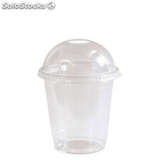 800 vasos con tapa cúpula abierta 360 ml