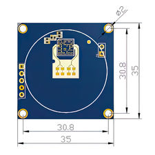 80GHz 20m PCB Circuito Electrónico Motherboard Radar Sensor Módulo Chip