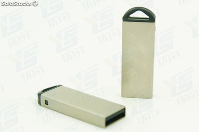 8G Memoria USB 2.0 de metal con logo a serigrafía y grabado por láser gratis
