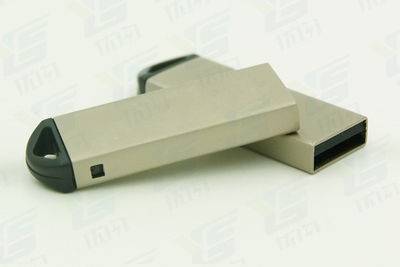 8G Memoria USB 2.0 de metal con logo a serigrafía y grabado por láser gratis - Foto 2