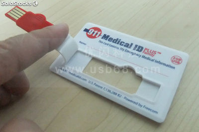 8g Memoria USB forma tarjeta publicitaria imprime información de empresa modelo - Foto 2