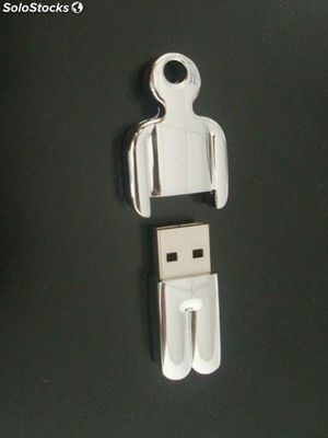 8G Memoria USB2.0 de metal con logo a serigrafía y grabado por láser gratis 95 - Foto 3